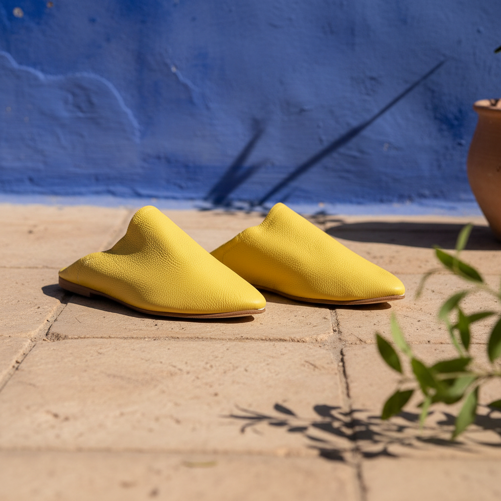 Kawseera Auraline – Men's Handcrafted Leather Moroccan Babouches
