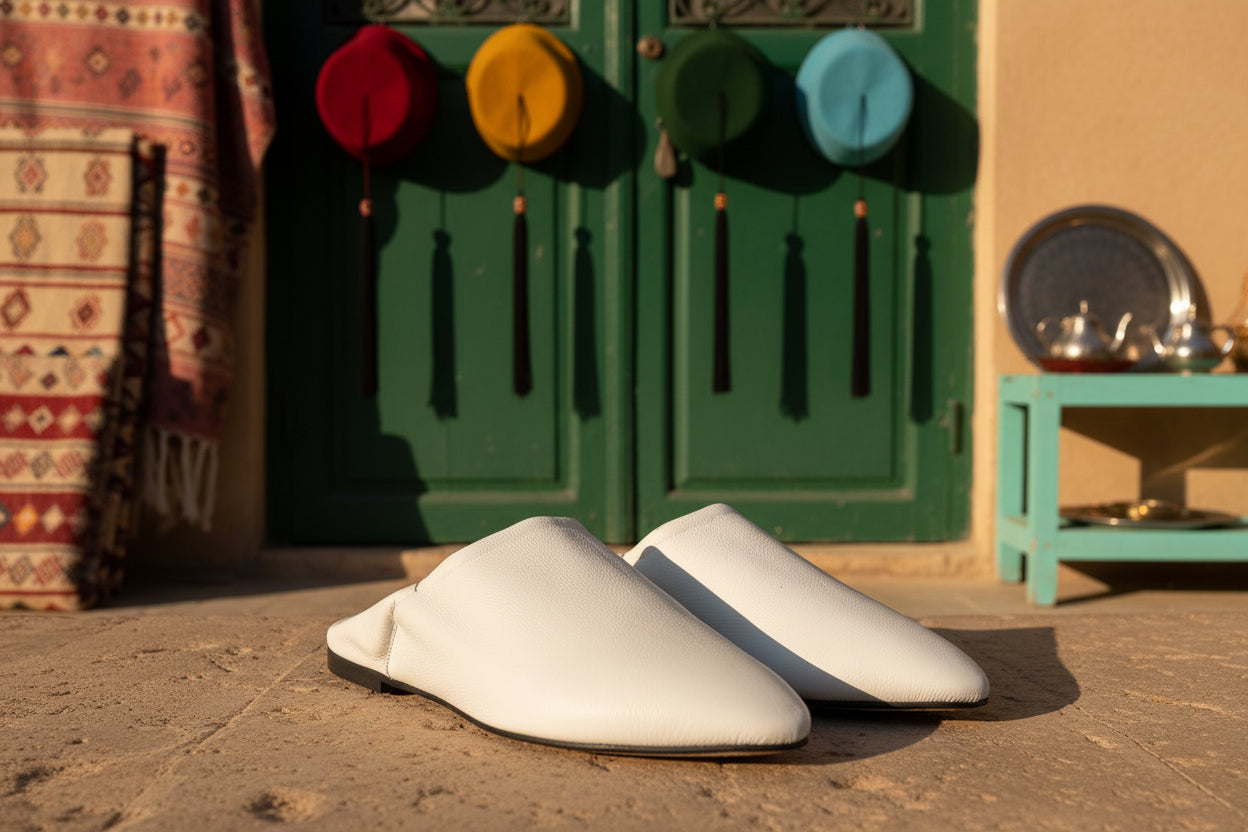 Kawseera Auraline – Men's Handcrafted Leather Moroccan Babouches