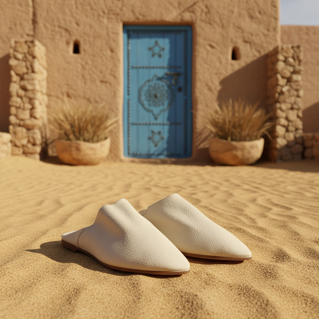 Kawseera Auraline – Men's Handcrafted Leather Moroccan Babouches