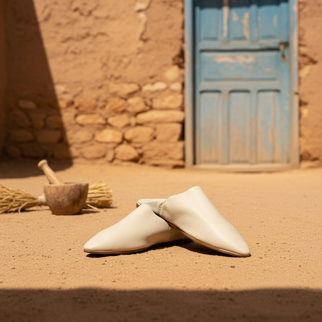 Kawseera Auraline – Men's Handcrafted Leather Moroccan Babouches