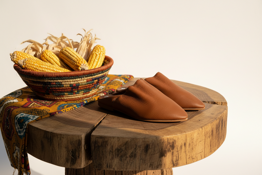 Kawseera Auraline – Men's Handcrafted Leather Moroccan Babouches