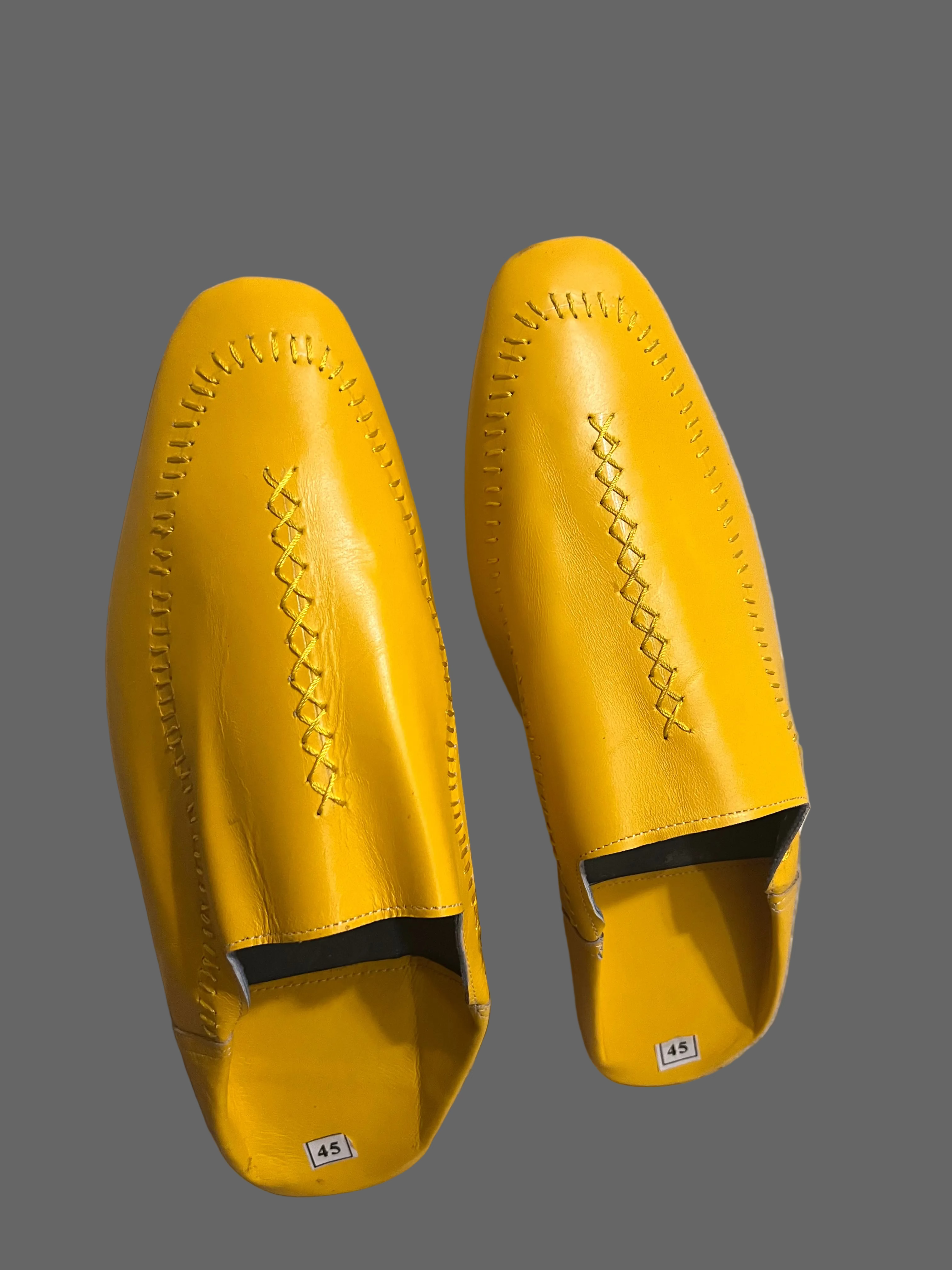 Kawseera Cendros – Men's Handcrafted Leather Moroccan Babouches