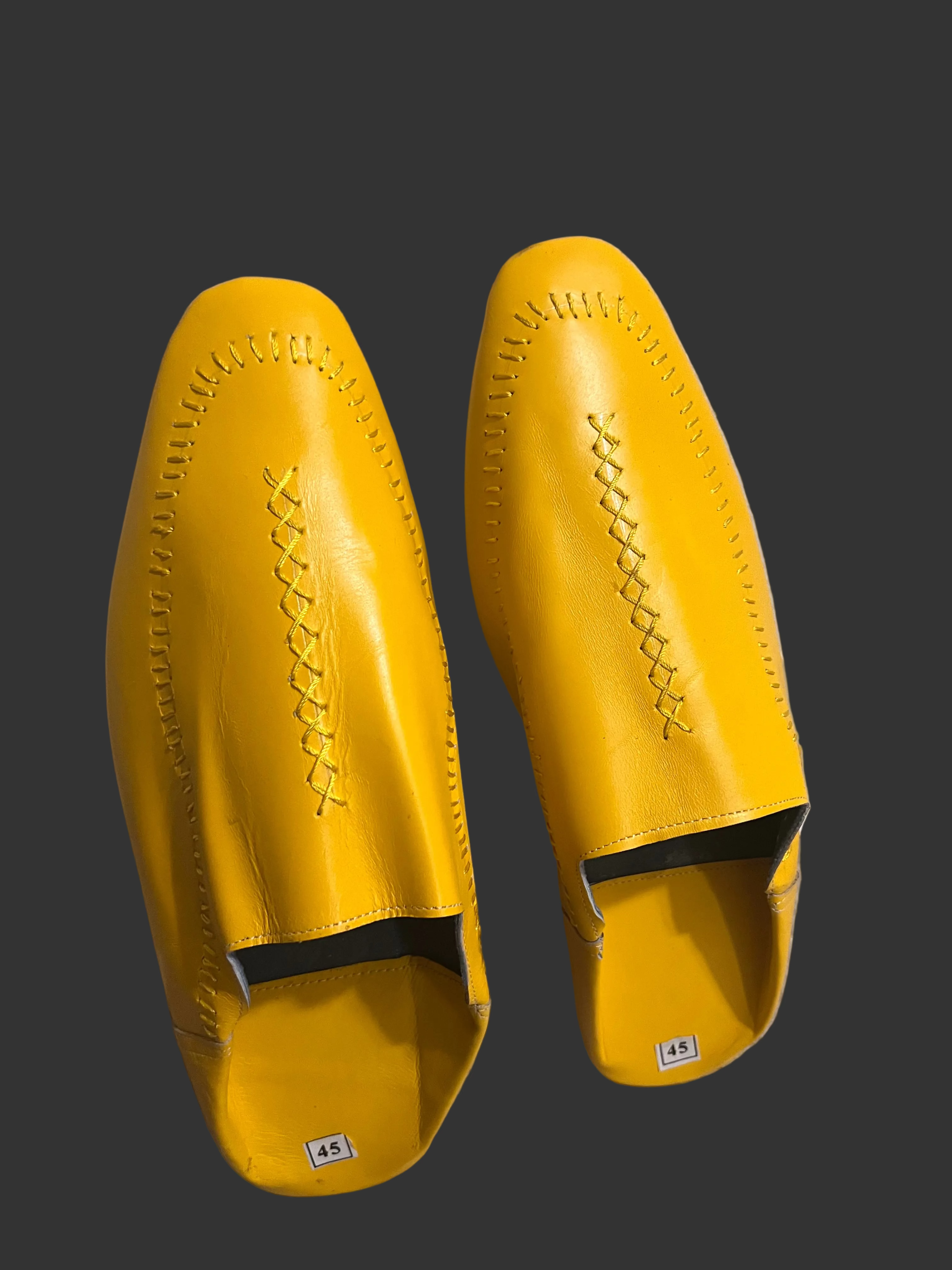 Kawseera Cendros – Men's Handcrafted Leather Moroccan Babouche