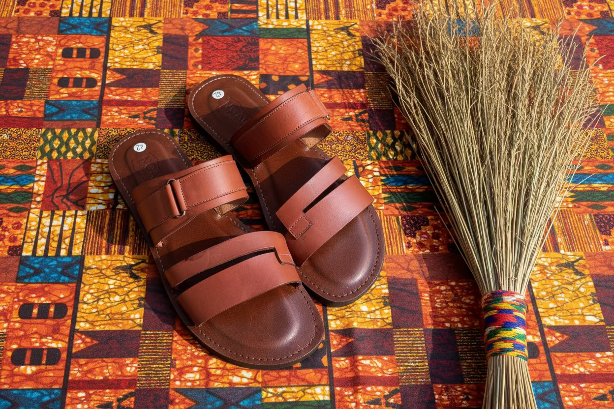 Kawseera Duoluce – Men's Handcrafted Leather Moroccan Sandals