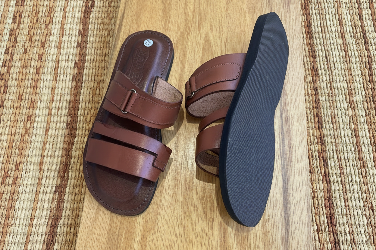 Kawseera Duoluce – Men's Handcrafted Leather Moroccan Sandals