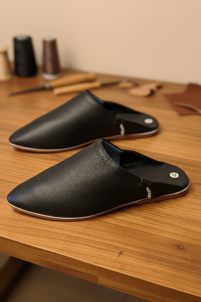 Auraline — Leather Babouches