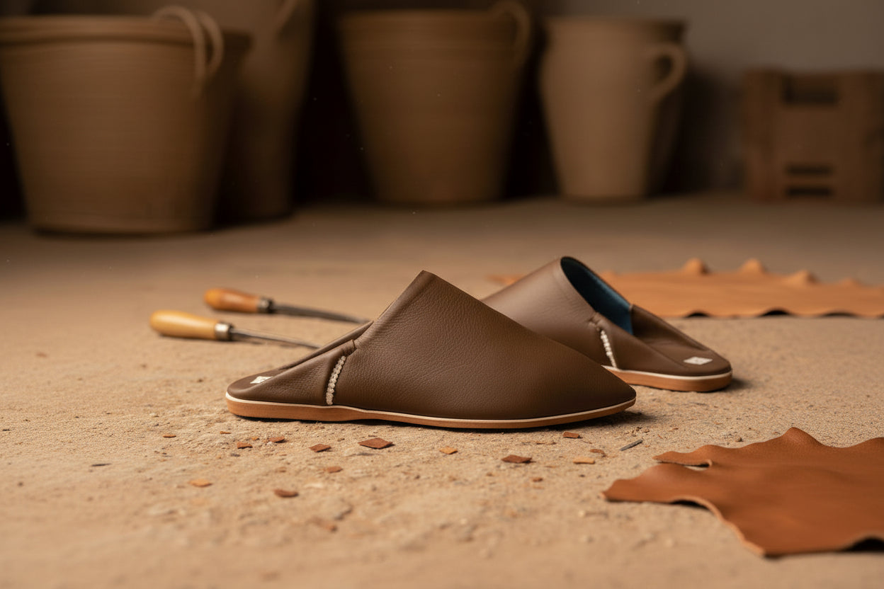 Auraline — Leather Babouches