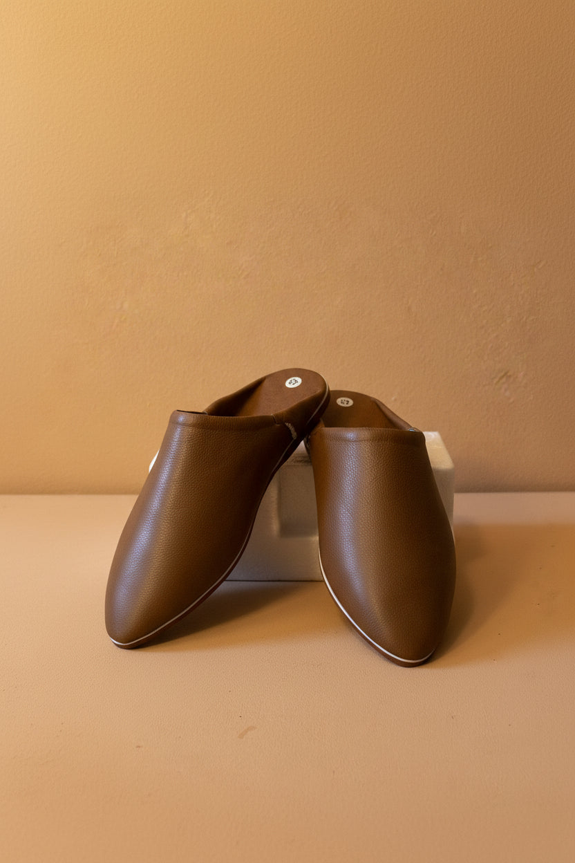 Auraline — Leather Babouches