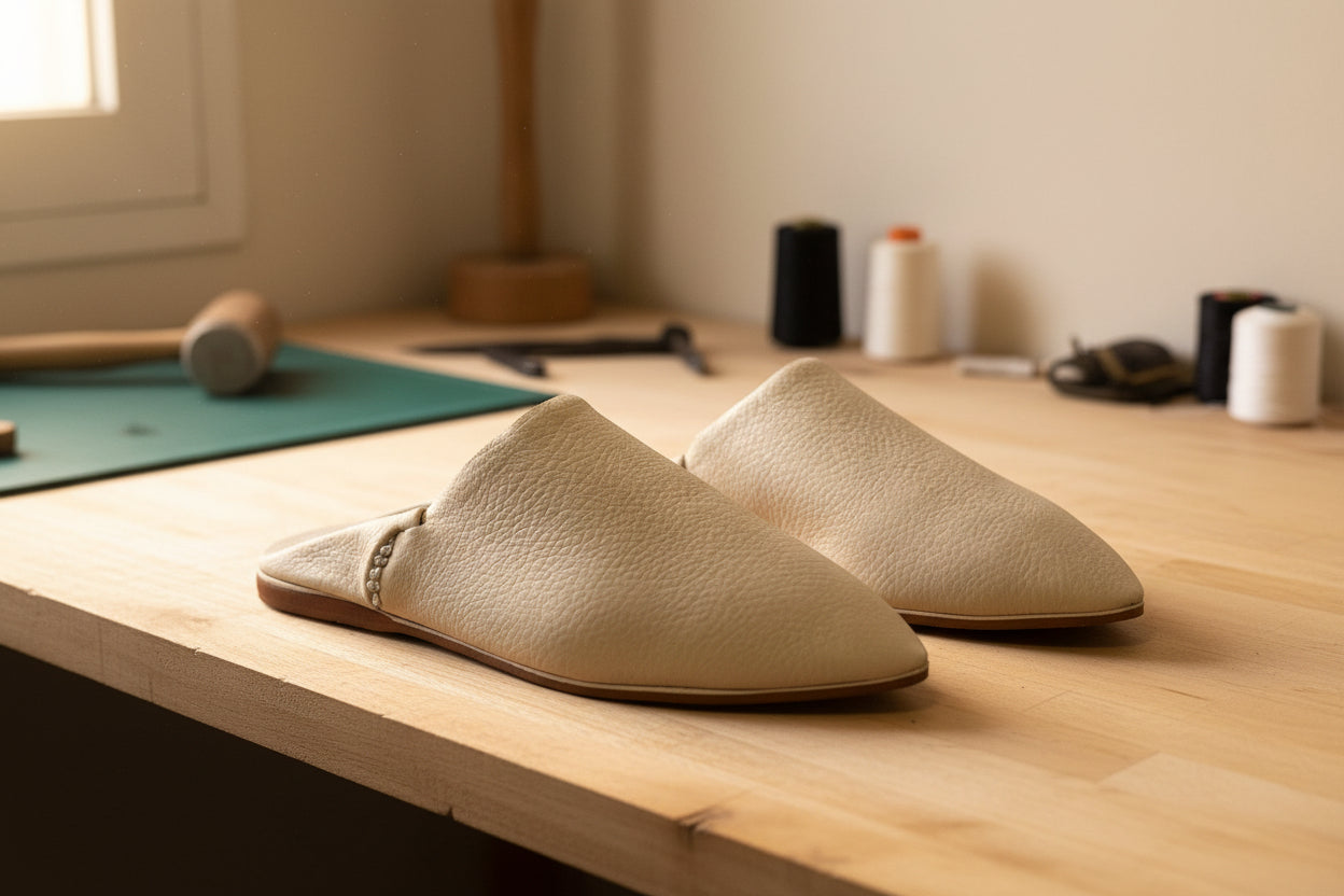 Auraline — Leather Babouches